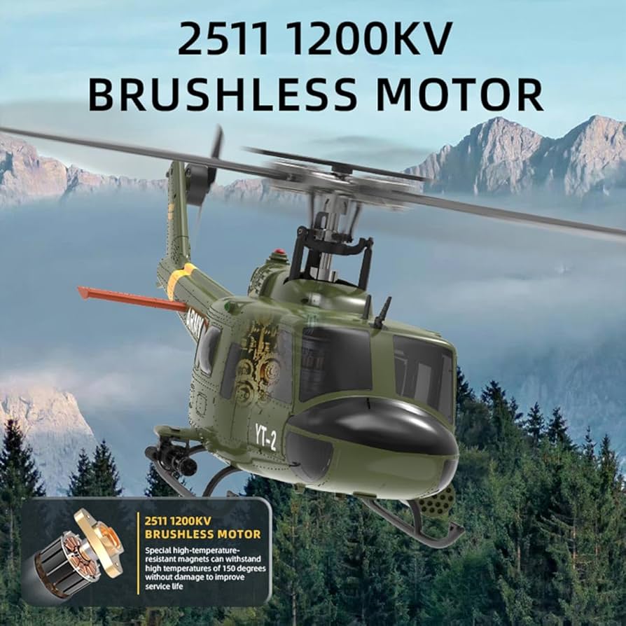 Amazon | mbbTEfs YU XIANG F07-V 1/34 スケールヘリコプター